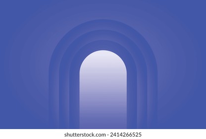 blue abstract minimal gate background