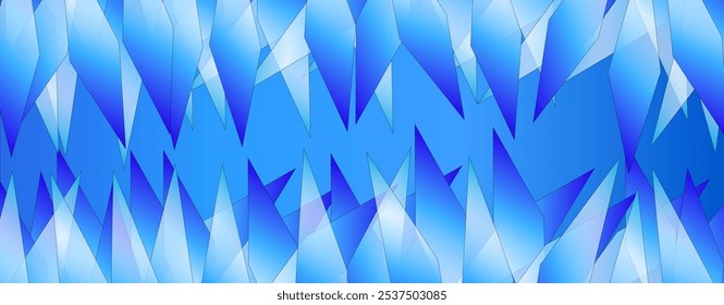 Espelho abstrato azul óculos design quebrado em azul vetor de fundo 