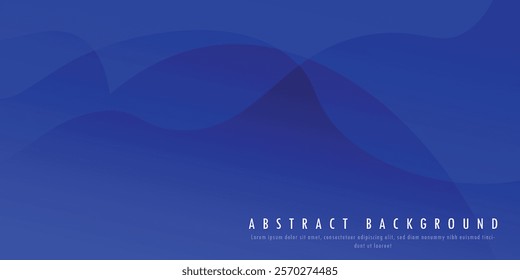Blue abstract modern background. Suit for business, institution, conference, party, Dynamic sound wave. Design element. Vector illustration