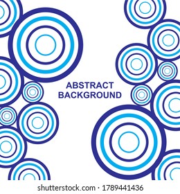 Blauer abstrakter, moderner Circle, geometrischer Hintergrund, Vektorgrafik
