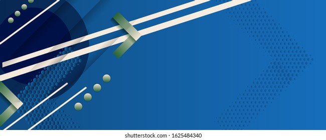   Blue abstract modern colors gradient geometric shape with lines and shadows editable