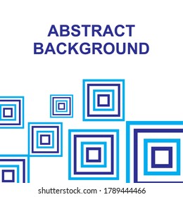 Blue abstract modern square cube geometric background vector