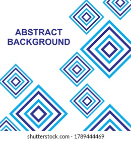 Blue abstract modern square cube geometric background vector