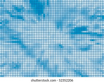 blue abstract mosaic background