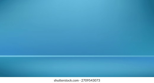 Sala de estudio azul marino abstracto. Limbo fondo oscuro. Abstractas telón de fondo 3D para la presentación del producto. Diseño abstracto moderno de la pared mínima simple