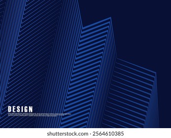 Blue abstract on dark background. Trendy modern design. applicable for landing pages, covers, brochures, flyers, presentations, digital, banners. Vector design.