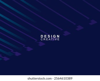 Blue abstract on dark background. Trendy modern design. applicable for landing pages, covers, brochures, flyers, presentations, digital, banners. Vector design.