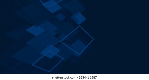 Abstracto azul sobre fondo oscuro