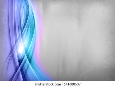 blue abstract on the grey background - vertical