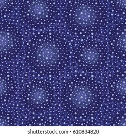 Blue abstract organic vector seamless pattern background 2