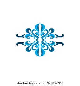 Blue abstract ornament