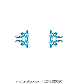 Blue abstract ornament