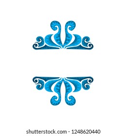 Blue abstract ornament