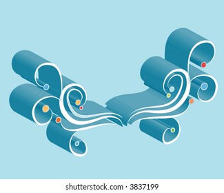 blue abstract ornament
