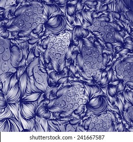 Blue abstract ornament background