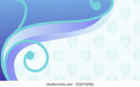 ornamento abstracto azul para fondo o plantilla