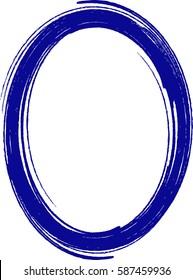blue abstract oval frame, on blame for vector