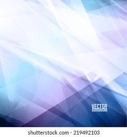 Blue abstract paper background. Vector