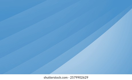 blue abstract paper cut background