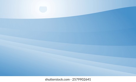blue abstract paper cut background