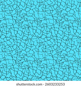 Blue abstract pattern, fancy drawing by line. Seamless for fabric, paper, background, banner.