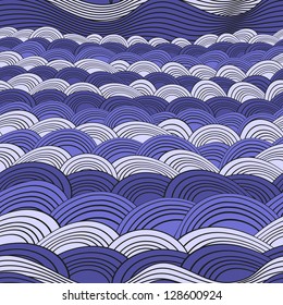 blue abstract pattern with lines