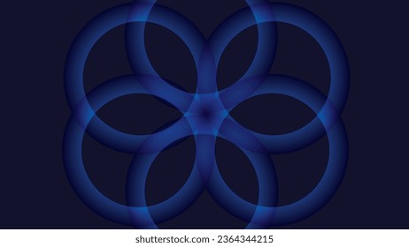 a blue abstract pattern on a dark background with round circle abstract, wallpaper, creativity, blue, background, neon, mockup, gradient, design, illustration, graphic, modern, futuristic, technology
