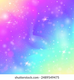 Blue Abstract Pattern. Purple Pastel Background. Magic Invitation. Iridescent Cosmic Effect. Pink Unicorn Gradient. Princess Hologram. Kawaii Glitter. Dream Princess Hologram.