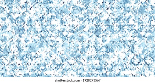 Blue abstract pattern for textile and design. Seamless chaotic pattern. Abstract texture repeat modern pattern.