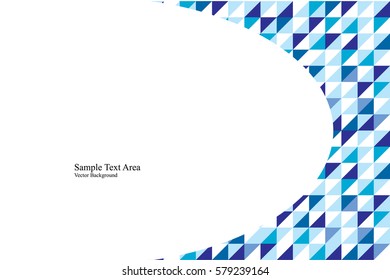 Blue Abstract Pattern - Triangle and Square pattern in blue and white colors