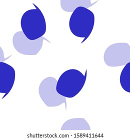 Blue abstract pattern.Crooked geometric shapes.Shade of blue.White background.Vector illustration.
