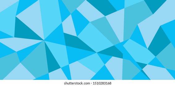 Blue abstract polygon background. illustration geometric vector for template website and business social media advertising. Modern style banner. Beautiful luxury concept.