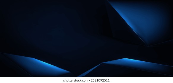 blue abstract polygon elegant background vector illustration. digital Innovative tech background