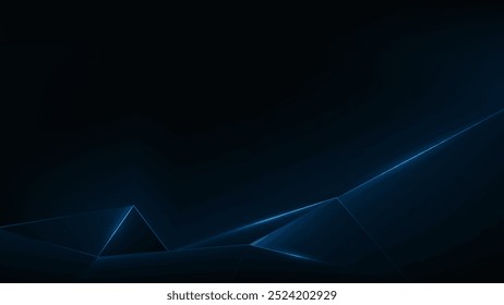 blue abstract polygon elegant background vector illustration.digital Innovative tech background EPS 10