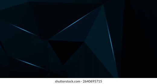 blue abstract polygon elegant background vector illustration. digital Innovative tech art background