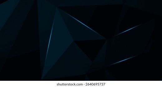 blue abstract polygon elegant background vector illustration. digital Innovative tech art background