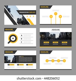 Blue Abstract presentation templates, Infographic elements template flat design set for annual report brochure flyer leaflet marketing advertising banner template