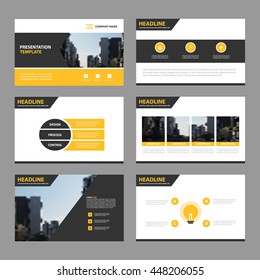 Blue Abstract presentation templates, Infographic elements template flat design set for annual report brochure flyer leaflet marketing advertising banner template