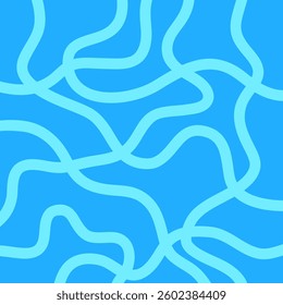 Blue abstract random line, modern square background, tile design, textile printing.