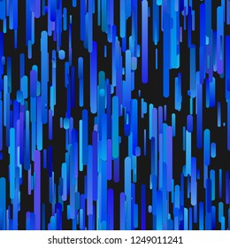 Blue abstract repeating trendy vertical gradient stripe background pattern - vector illustration