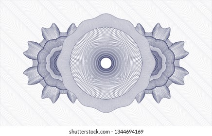 Blue abstract rosette