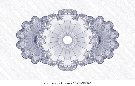 Blue abstract rosette