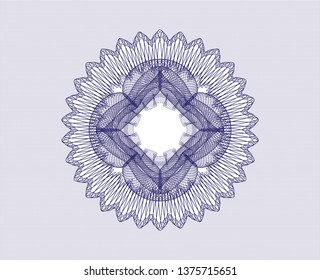 Blue abstract rosette
