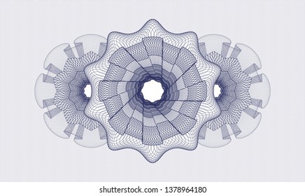 Blue abstract rosette