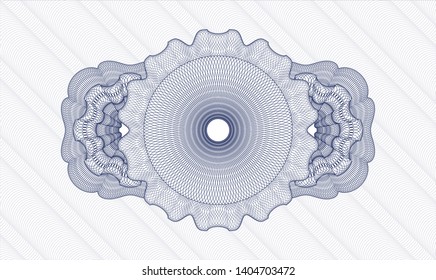 Blue abstract rosette. Vector Illustration. Detailed.