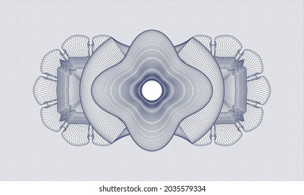 Blue abstract rosette. Vector Illustration. Detailed 