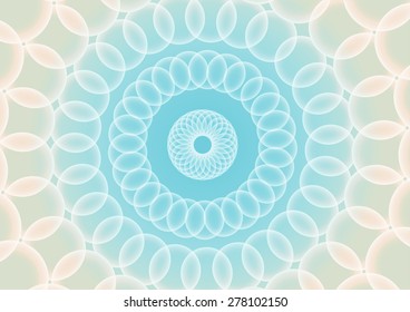 blue abstract round circle bokeh background vector