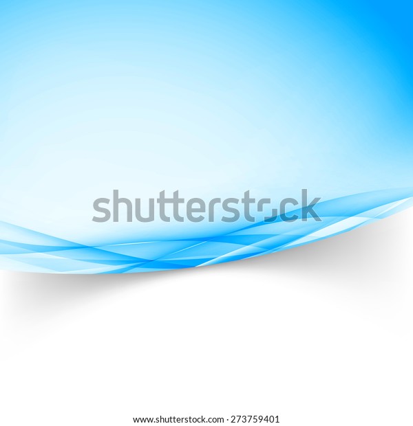 Blue abstract satin swoosh wave border\
layout. Vector\
illustration