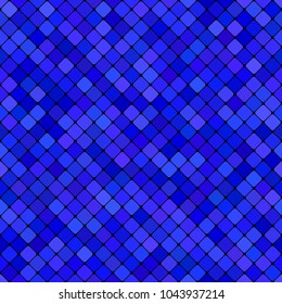 Blue abstract seamless diagonal square pattern background design - vector graphic