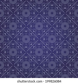 Blue abstract seamless  pattern